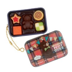 Japanese Fake Food Mini Cookie Tin Kawaii Cell Phone Charm 1 Surprise Figure