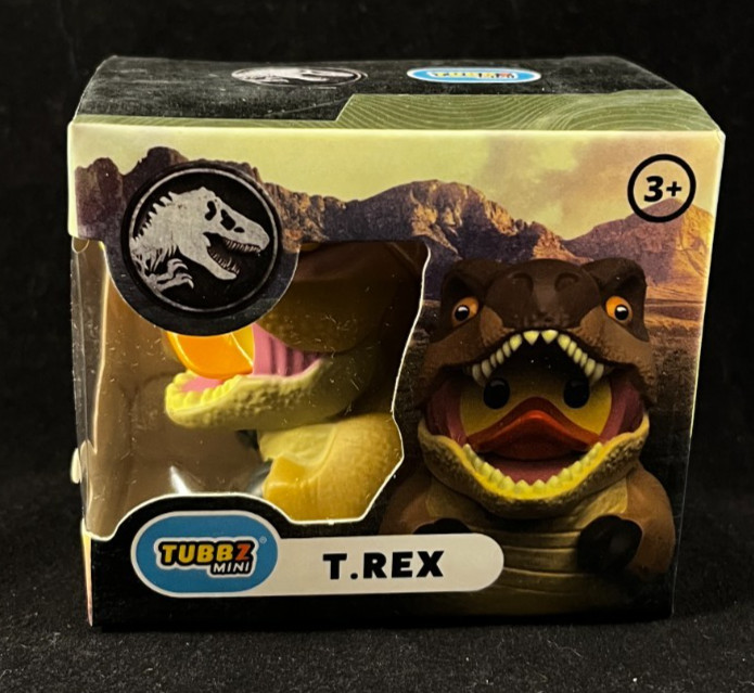 Mini Tubbz – T. Rex – Jurassic Park – Rubber Duck – Approx 2″ High