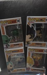 Dragonball Z Super Funko Pops Vegeta Model Kit Lot Game Bulma Gigeta