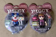PIGGY Roblox series 1+2 CLOWNY + MINITOON figures NEW in package with DLC codes