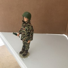 Deluxe Reading 1966 Topper Toys The Tigers 6.5″ Figure The Rock with Grenade