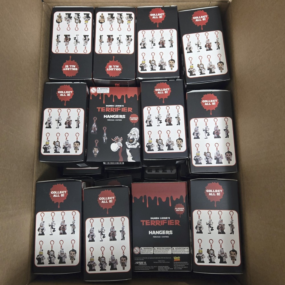 Damien Leone’s Terrifier Flocked Hangers – Lot of 36 Blind Boxes