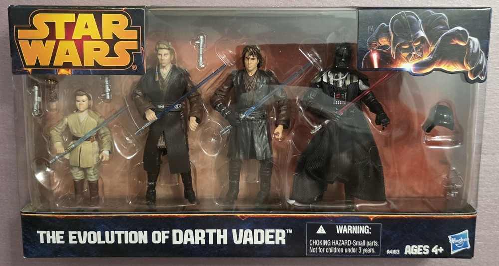 Star Wars Evolution Of Darth Vader 4 Pack Anakin Skywalker 3.75″