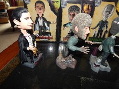 UNIVERSAL MONSTERS BOBBLEHEADS COMPLETE SET 7 NECA 2006 CREATURE PHANTOM MUMMY +