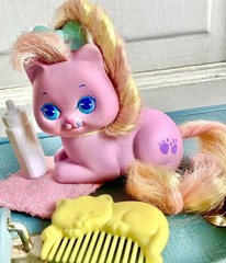 Vintage My PoNY KittY PrettY LittLe LOT 80s PiNK PuRPLE PaW EXTRA 1989 MateL HTF