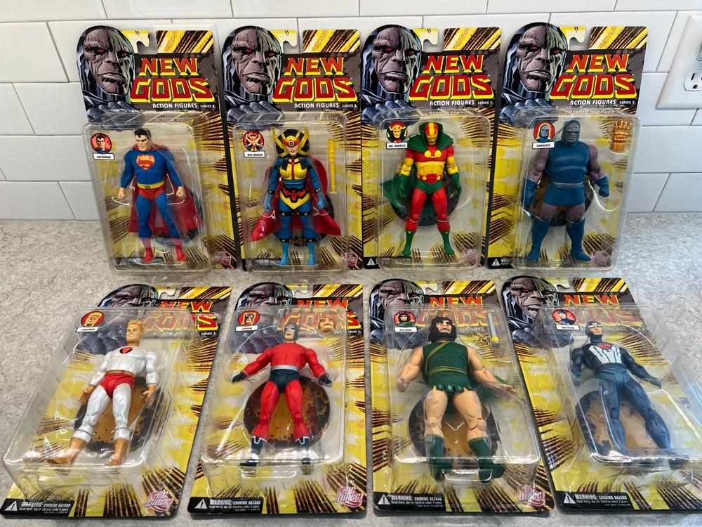 DC Direct New Gods Series 1 and 2. 8 Figures, Complete Series