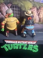 1992 TMNT Wacky Wild West Sewer Scout Raph Crazy Cowboy Don w/ Belt Figure Lot