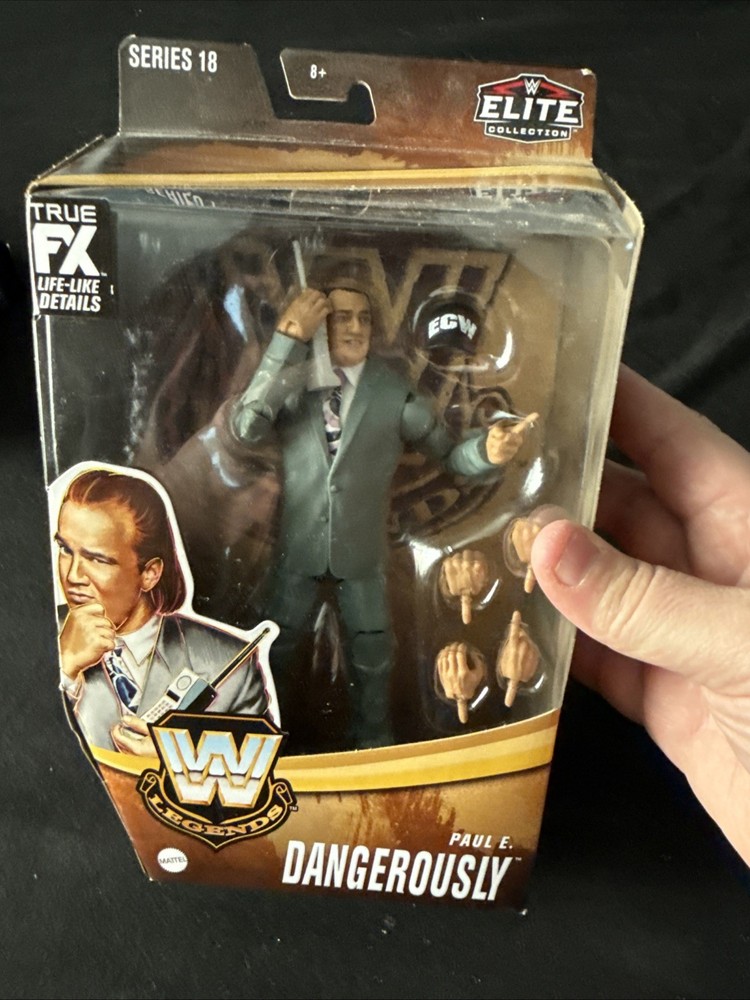 WWE Elite Paul E Dangerously Heyman Series 18 Action Figure Mattel 2022 ecw wcw