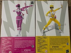 Lightning Collection Mighty Morphin Pink Ranger and Yellow Ranger Set/Lot