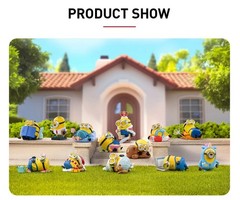 POP MART x Minions Lazy Every Day Series Confirmed Figure Sealed Bag in Open Box