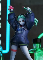 Cyberpunk Edgerunners Figure The Gun Rebecca Anime Figure W/ BOX