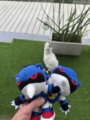 HOMEMADE Sonic the Fighters Hedgehog Metal Sonic Plush Hue Hue Hue 1995 w/ Art
