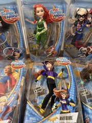 RARE Full Set Of 6 Super Hero GirlsAction Figure Doll DC Comic Mattel 2015 BNIB