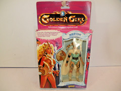 Wild One Barbarian Huntress Golden Girl 1984 Galoob Figure SEALED Damaged Box