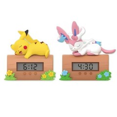 Pokemon Character Desk Clock Figure Pikachu Sylveon Rowlet Sprigatito