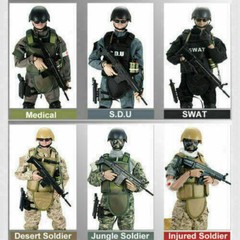 1/6 Army Combat Desert ACU Special Forces Soldier Action Figure Model Toys Doll