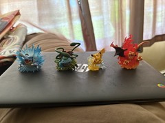 Set of 4 Pokemon Generations Red & Blue Collection 20th Anniversary Figures 2016