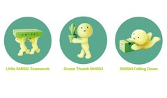 Smiski Moving Series Glow in the Dark Mini Figure Random 1pc Blind Box