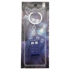 TARDIS Doctor Who 1.5 in. Keychain Action Figure (T.A.R.D.I.S. Police Box)