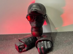1:6 ThreeA GOLDEN DOLPHIN Ashley Wood 3A Figure Head Sculpt Gloved Hands Glasses