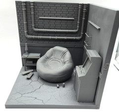 1:12 or 1:18 Scale TMNT Michelangelo Room Diorama with Accessories 3D Printed