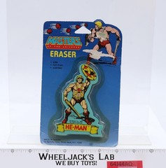 He-Man Eraser Masters of the Universe 1984 Spindex Vintage NEW SEALED