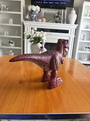 ZURU Robo Alive Red T-Rex Robotic Dinosaur Sound Walking Roaring Light Up Works!