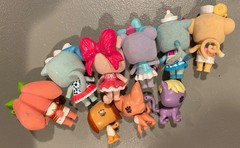 9 FIGURES USED LOT OF 6 Shopkins Shoppets Pet Figures + 3 Littlest Pet Shop Pets
