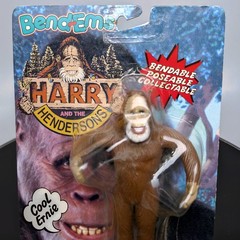 JusToys Bend-Ems Harry & The Hendersons 1991 Bigfoot Figure New Sealed NOC