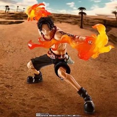 Bandai SHF Portgas D Ace One Piece Action Figure Articulated Toy Gift