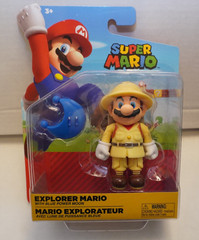 Super Mario Odyssey Explorer Mario w Blue Power Moon World of Nintendo Jakks NIB
