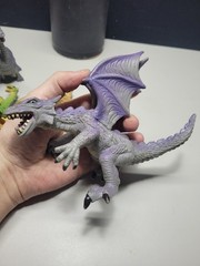 Mixed lot of (5) Hard Plastic Dragons Fantasy Dungeons & Dragons 2 Headed Hydra