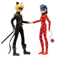Miraculous Ladybug And Cat Noir Doll 2 Pack Mission Accomplished MLB Toy Sale
