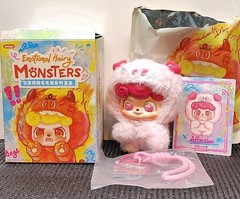 JOTOYS Q.Kid Emotional Hairy Monsters Series Bag Charm Pink Affection Confirmed