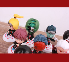 11Pcs Naruto Akatsuki Itachi Yahiko Orochimaru PVC Figures Statue Toy Kids 7-8cm