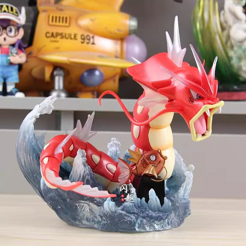 Red Gyarados Anger Anime Game Figure Statue Toy 20cm Box New Zction Gift Toy