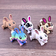 Mini Bunny Flexi Fidget 3D Printed Articulated Rabbit Desk Pet Choose Color