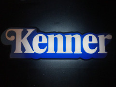 Retro Kenner logo lightbox sign for vintage Star Wars action figure displays