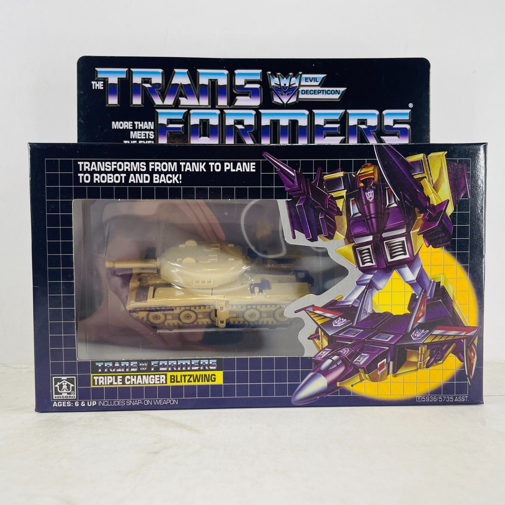 Transformers G1 Ttiple Changer Blitzwing Action Figure Transforming Toy Re-Issue