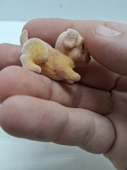 Three Vintage Puppy In My Pocket Figures, Gabby Chihuahua, Brown Lab