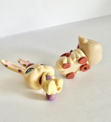 LPS Rabbit Guinea Pig Lot #1845 Purple Rabbit #2261 Guinea Pig Magic Motion PP4