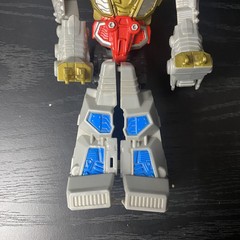 Transformers Action Figure Robot Toy Gray Gold Red Blue