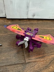 Vintage 80s LH V World Invading Insects Yellow Cicada, Pink Moth Transforming KO