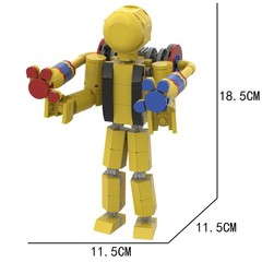 Poppy Playtime Figure Player No.1 with GrabPack Building Block Fan Surprise Gift