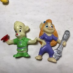 Vtg PVC Figures Lot 80s 90s Muppet Babies Gadget Garfield Diaper Gummi Bears