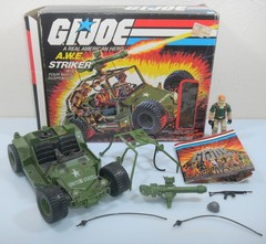 100% Complete 1985 AWE Striker & Crankcase in Box Vintage G.I. GI Joe 3.75 ARAH