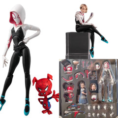 1:12 Action Figure Model Toys Across The Spider-Verse Spider-Gwen & Spider-Ham