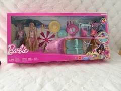 Barbie Lake Adventure Playset with 20+ Accessories Dolls Chairs Life Vests. New