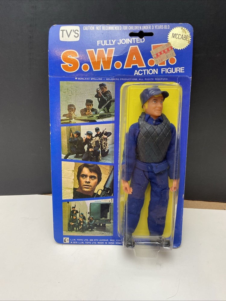 TV’s S.W.A.T. Fully Jointed McCabe Action Figure, 1975 RARE Vintage