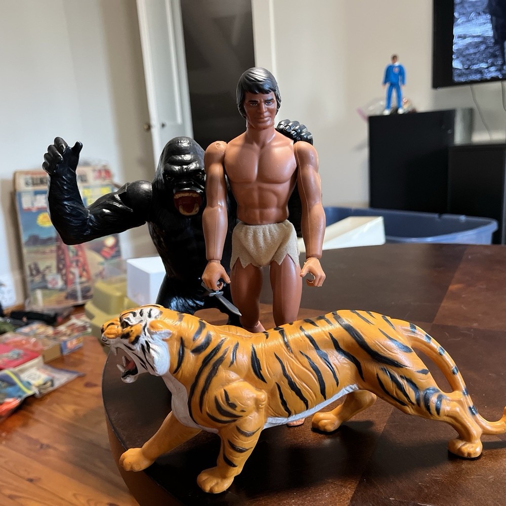 Big Jim Mattel Tarzan Tiger Grip Hands Knife Josh Jeff Jack Gorilla P.A.C.K.